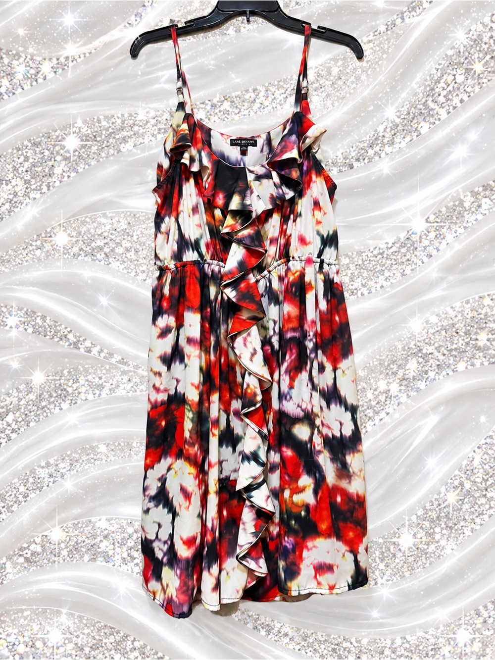 Women Red Multi Ruffle Sundress